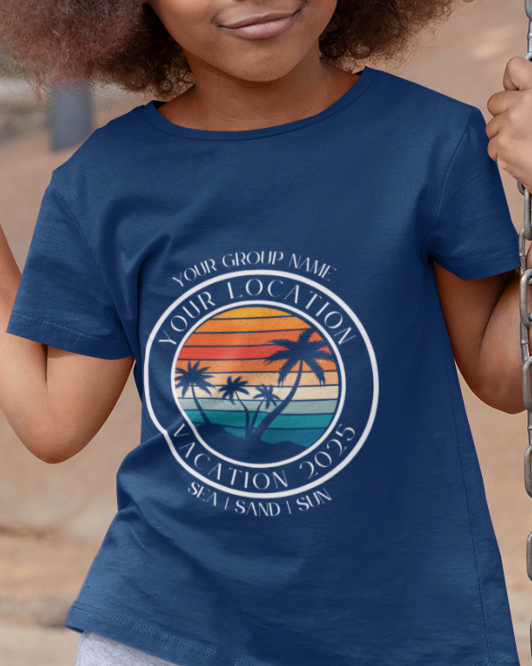 Youth "Tropical Vacation" Custom Unisex T-Shirt