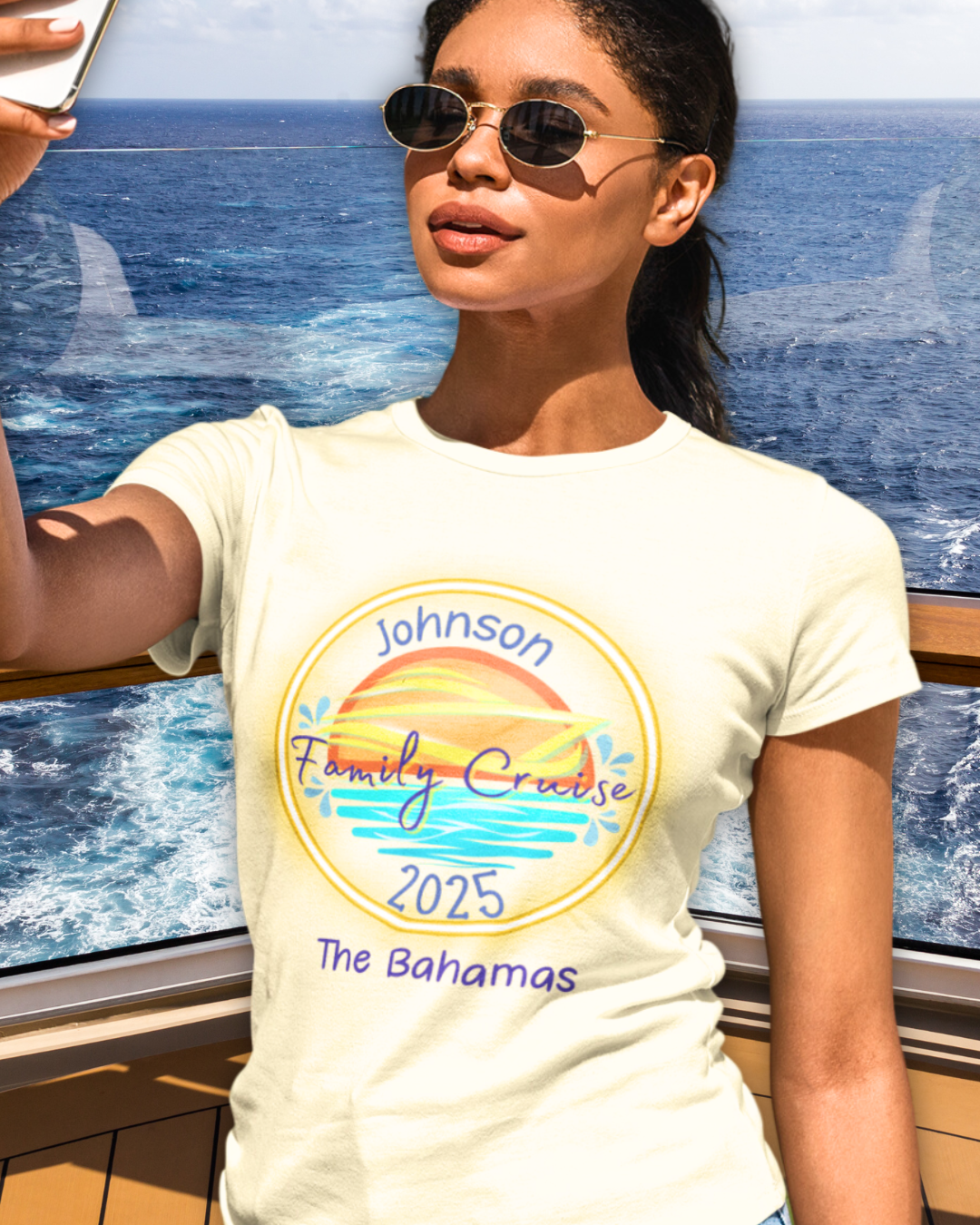 Custom "Neon Cruise" T-Shirt | Personalized Unisex Tee