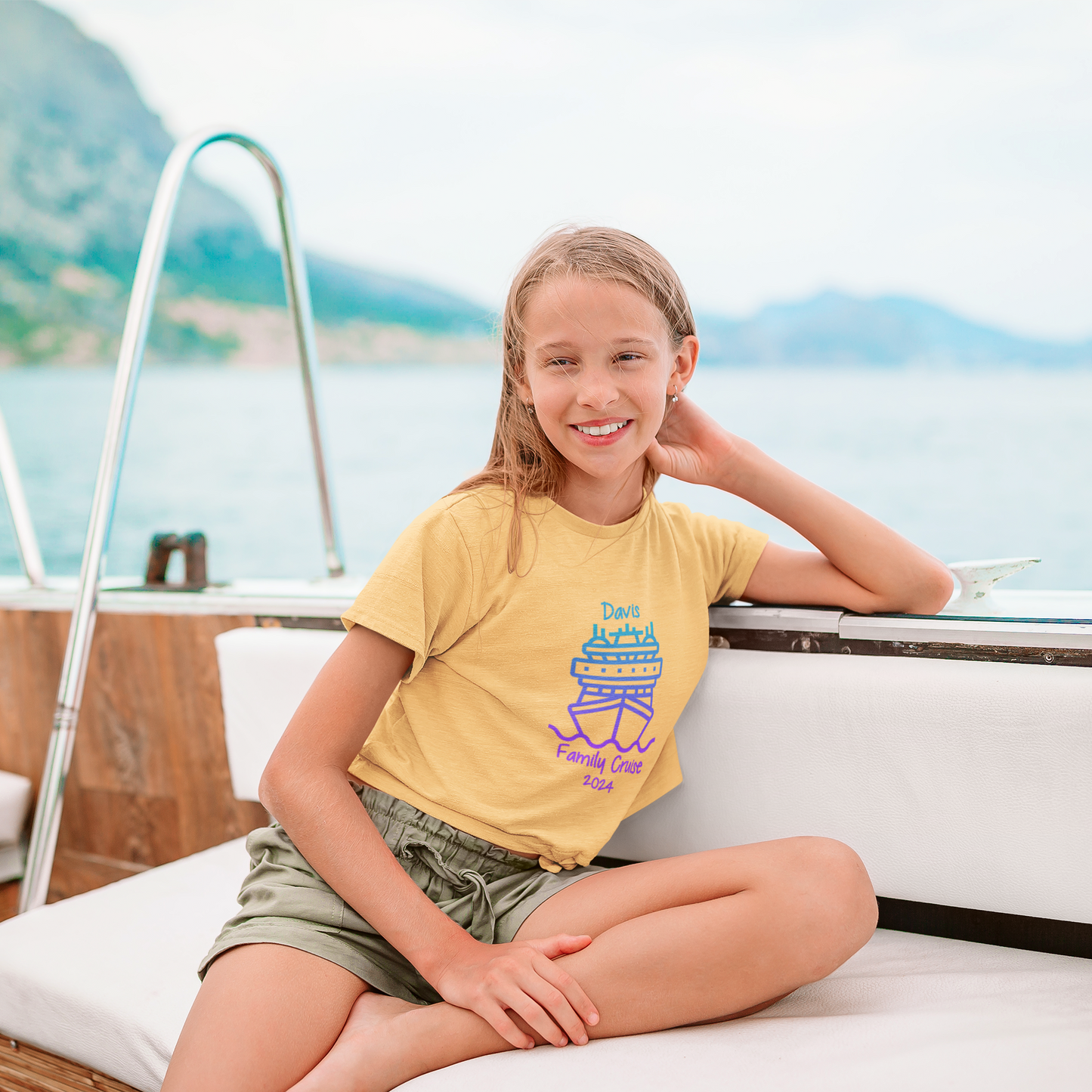 Youth Custom Family Cruise Adventure T-shirt | Personalized Unisex Apparel