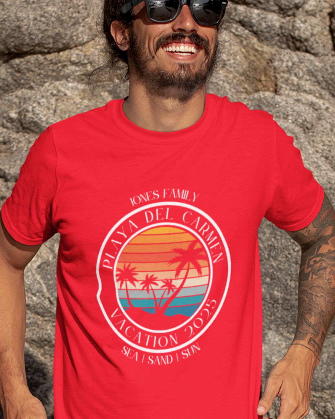 Custom "Tropical Vacation" T-Shirt | Personalized Unisex Tee