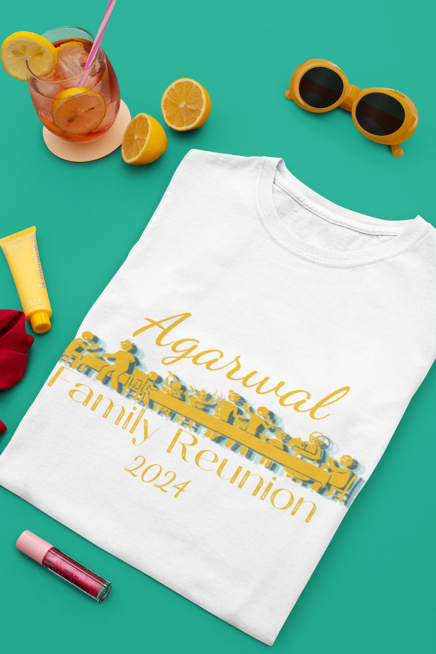 Custom "Golden Gathering" Family Reunion T-Shirt | Personalized Unisex Apparel