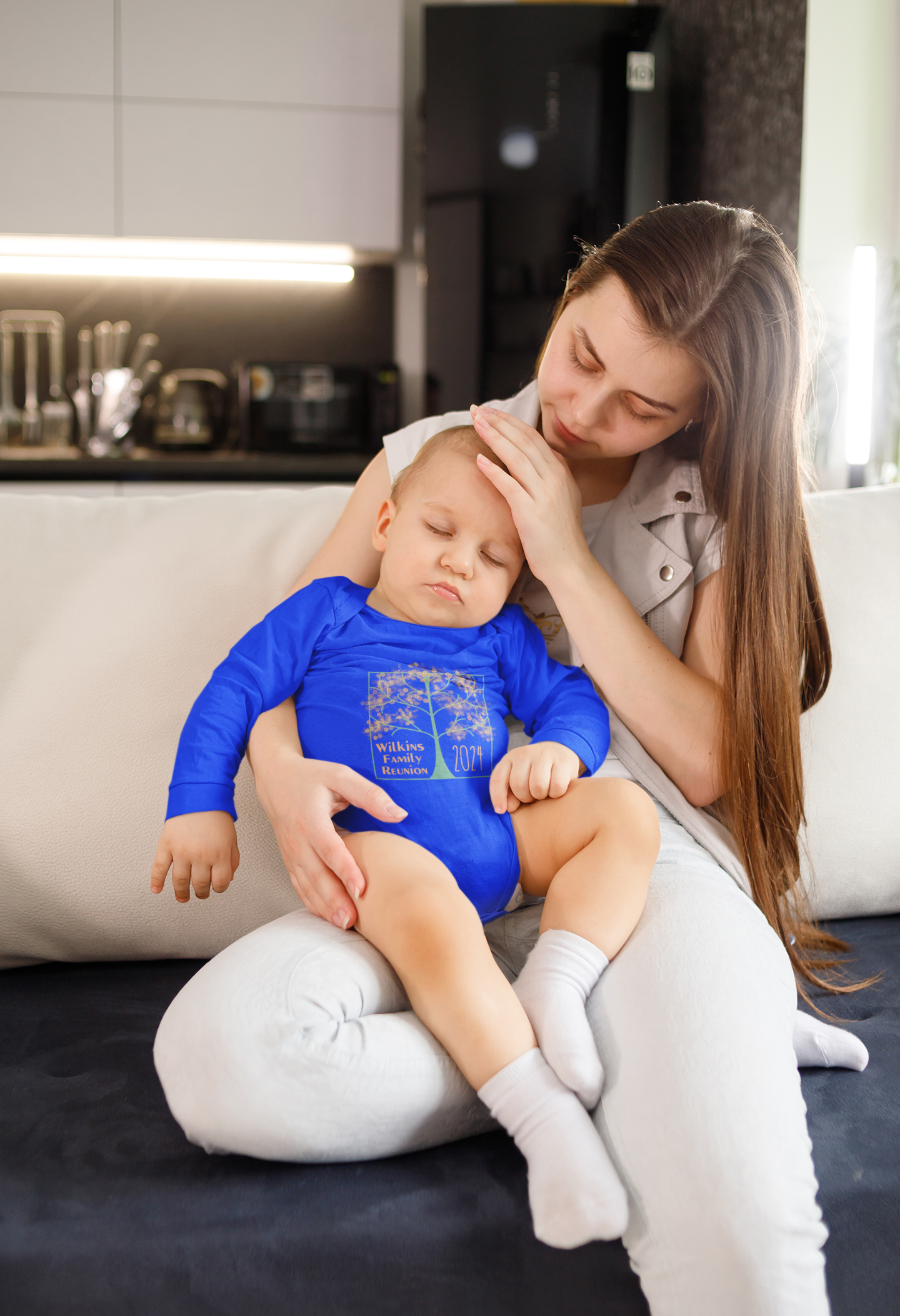 Baby Custom "Family Tree" Onesie | Personalized Unisex Infant Bodysuit