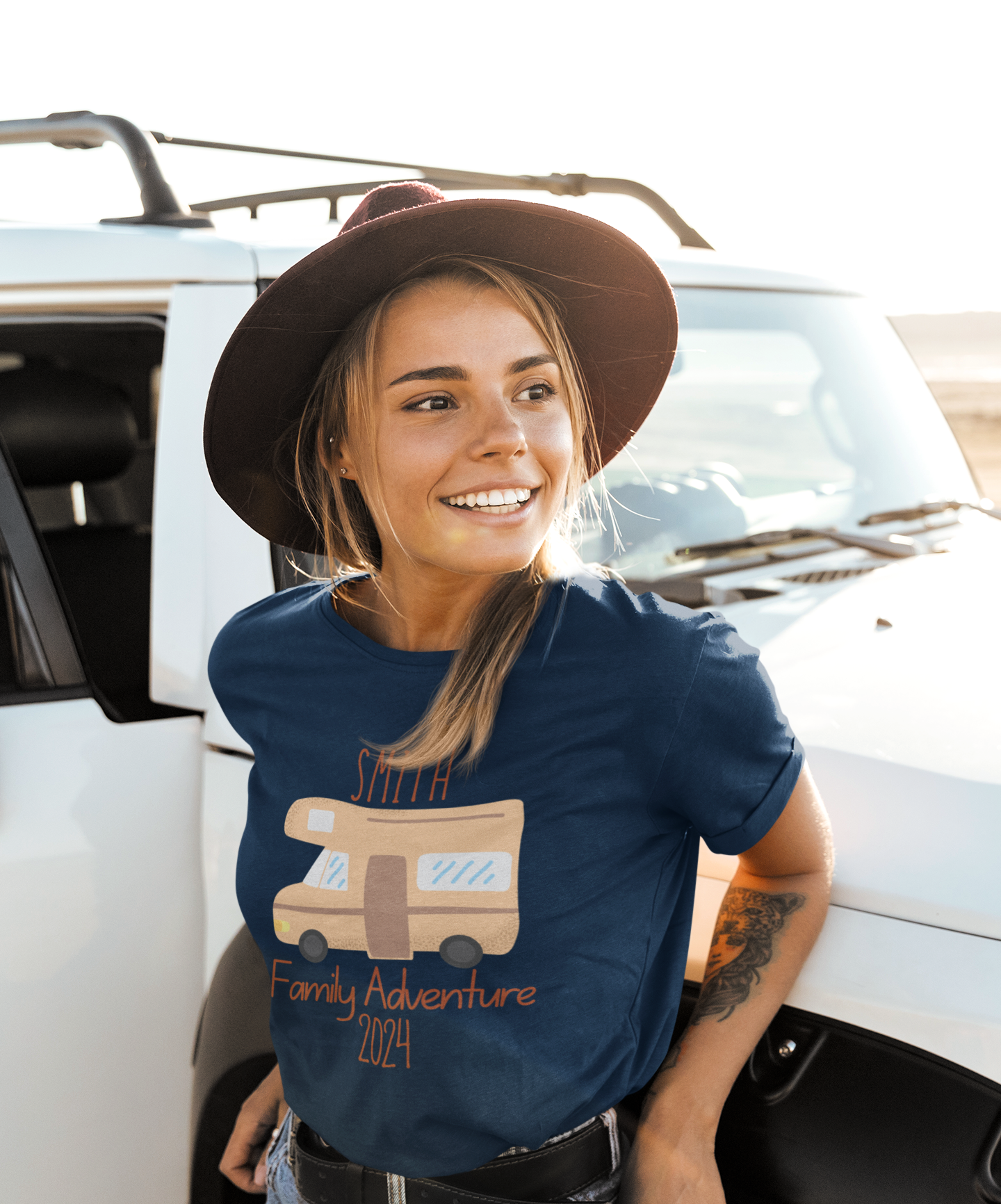 RV Family Adventure T-Shirt | Customizable Apparel