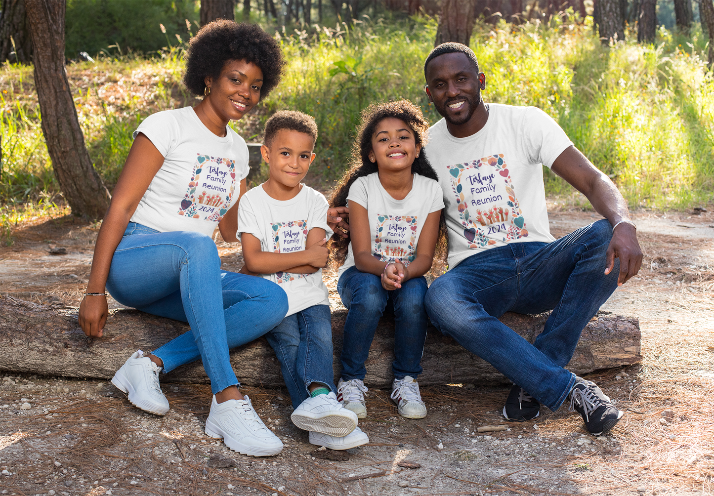 Youth "Family Bloom" Custom T-Shirt | Personalized Unisex Apparel