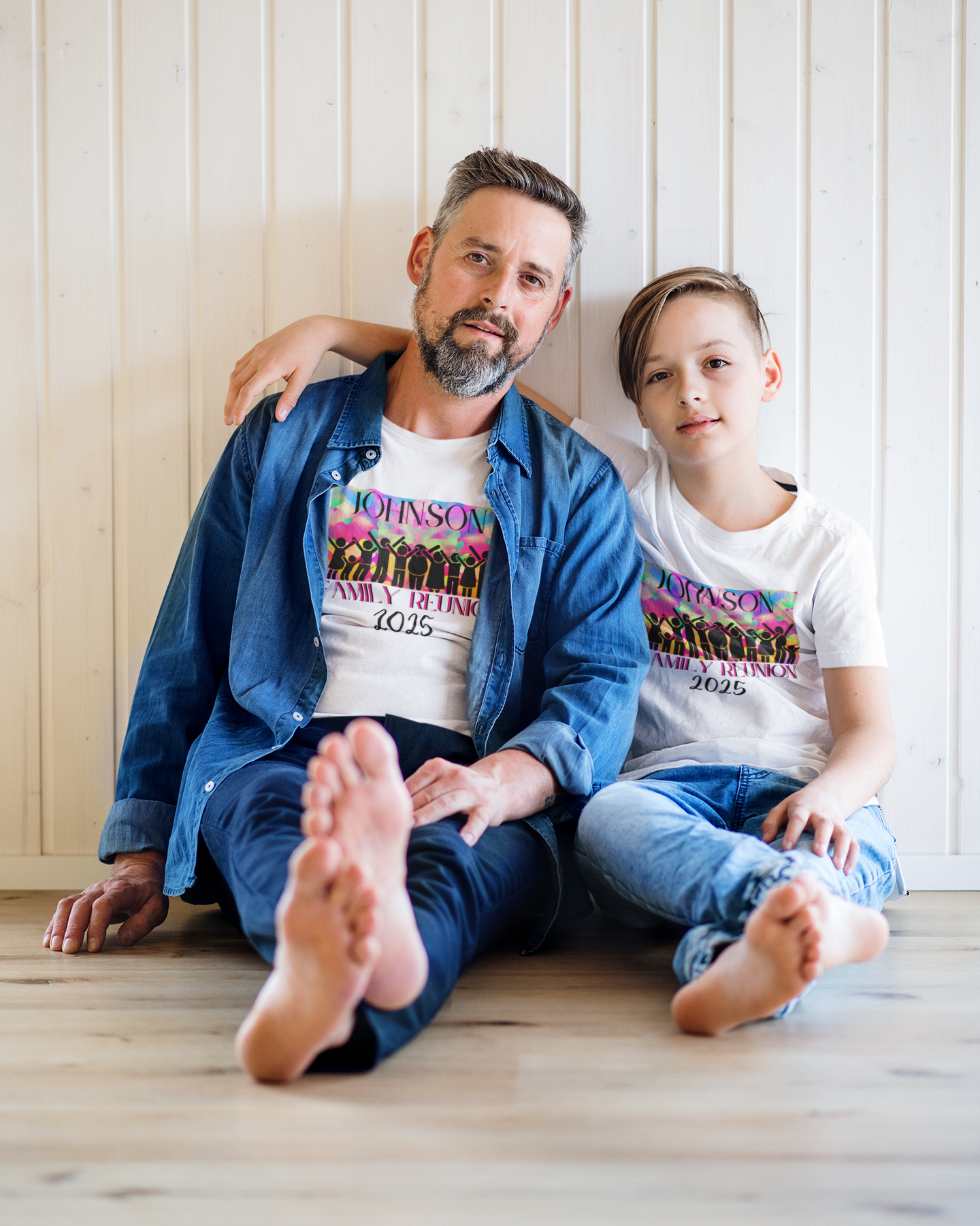 Youth Multicolor Family Reunion Custom T-Shirt | Personalized Unisex Tee