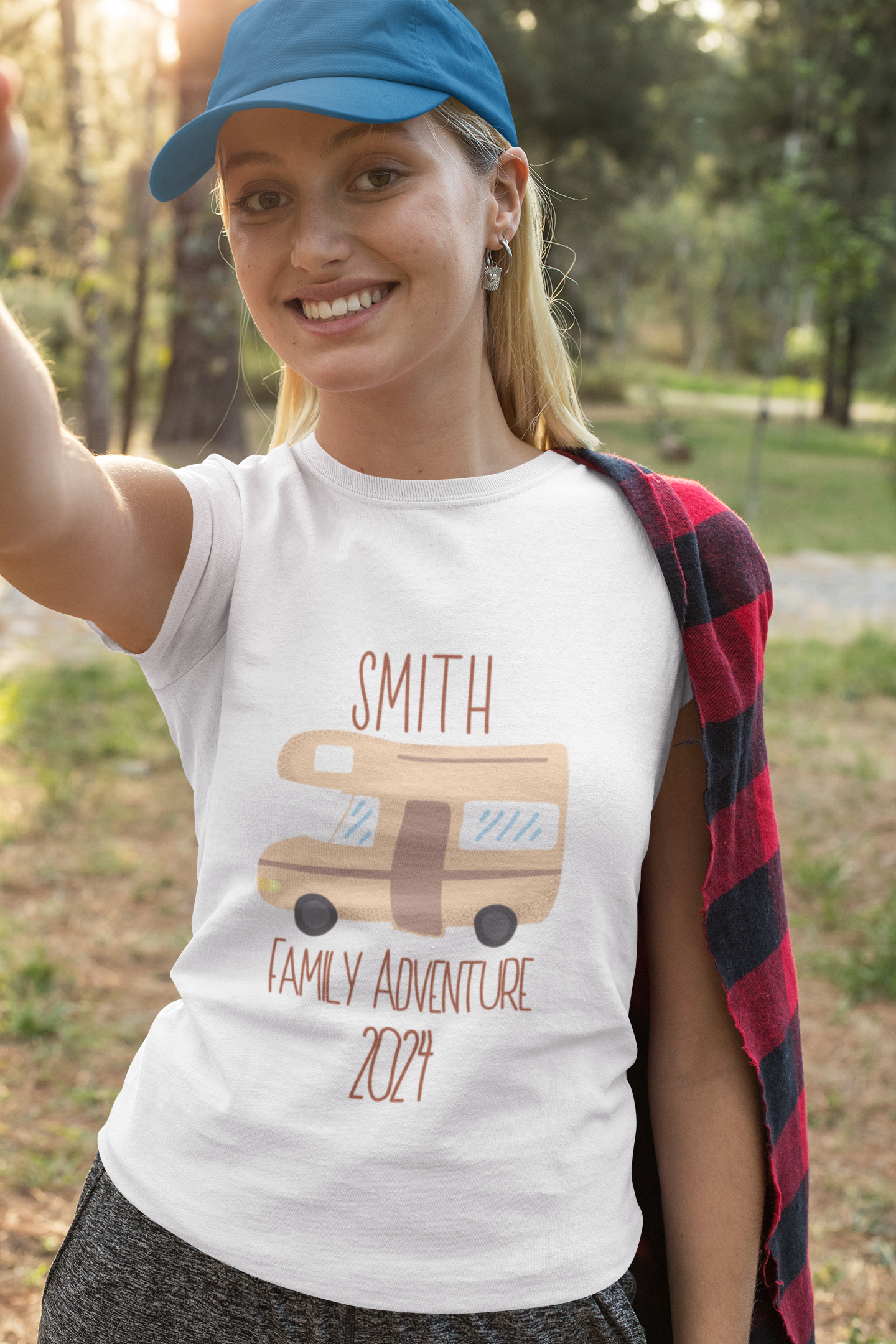 RV Family Adventure T-Shirt | Customizable Apparel