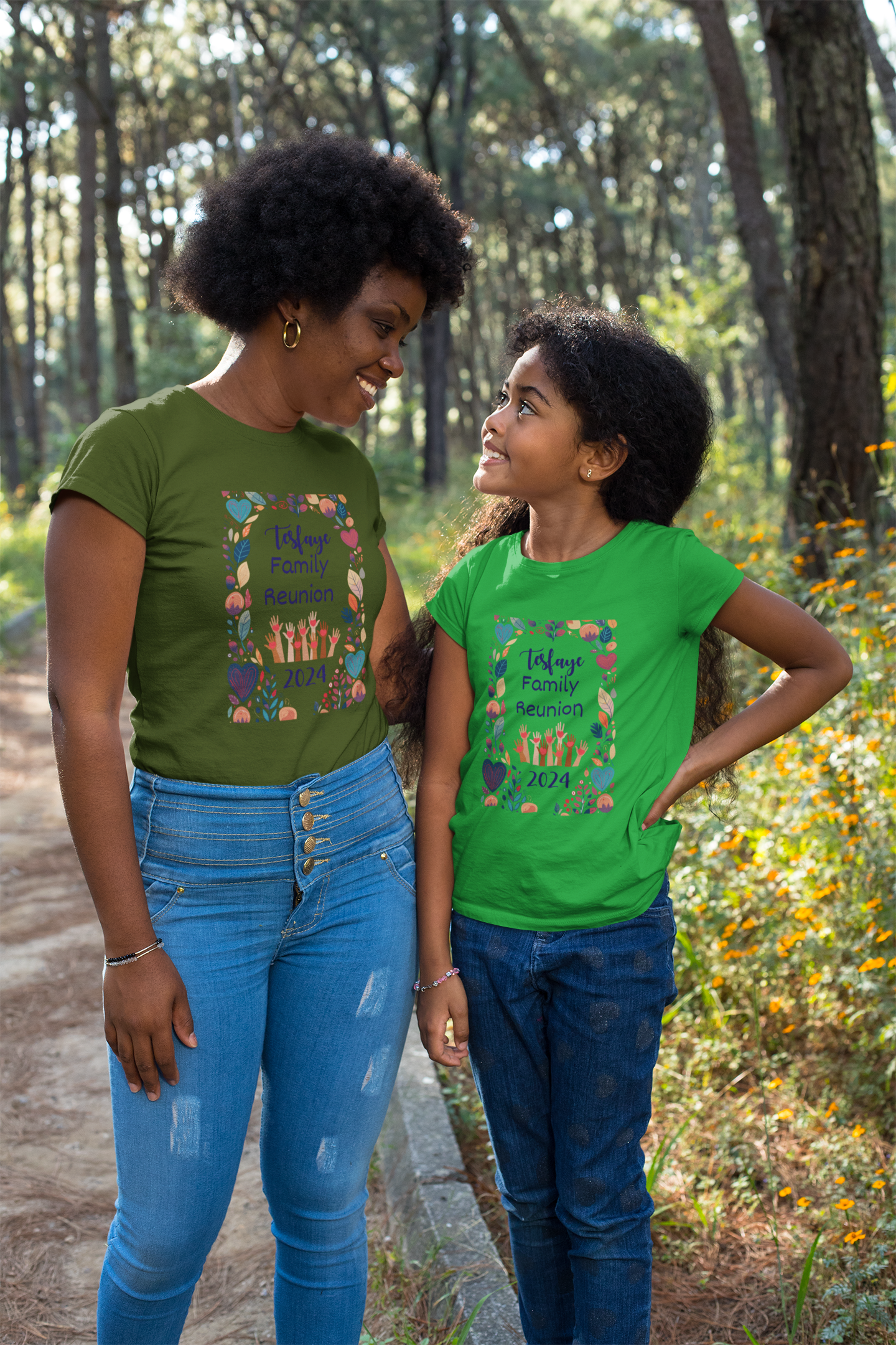 Youth "Family Bloom" Custom T-Shirt | Personalized Unisex Apparel